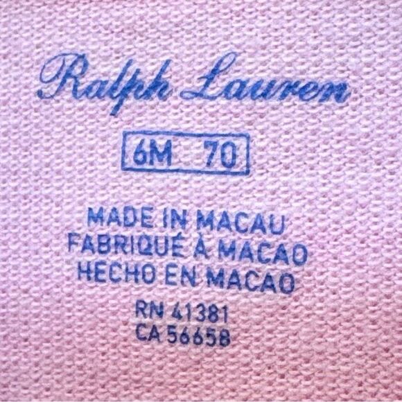 Ralph Lauren Baby Girls Short Sleeve Dropped Waist Collared Dress. 6 Months. - Picture 7 of 10